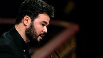 La descripción física que Rufián hace de los votantes de Vox deja con esta cara a Ortega Smith