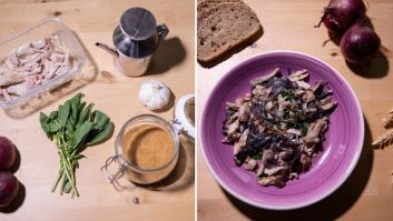 Receta fácil: pollo con cebolla roja