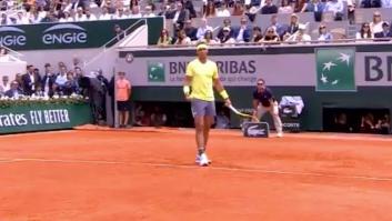 El cabreo de Nadal por lo que ha pasado nada más comenzar la final de Roland Garros