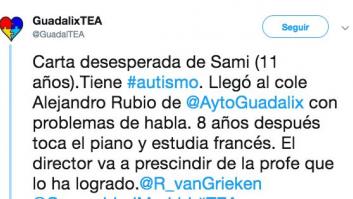 Un niño de 11 años con autismo emociona con una carta para evitar el despido de su profesora más querida
