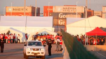El emotivo discurso del padre Ángel a la llegada del 'Aquarius': "Es un día histórico, un día de emociones"
