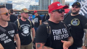 En su lanzamiento de campaña, Trump llenó de extremistas una ciudad que lo odia