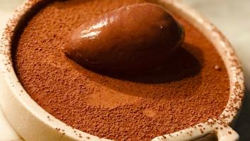 Helado de tres chocolates