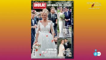 Así fue el vestido de novia de Belén Esteban: 'Sálvame' adelanta la portada de '¡Hola!'