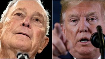 Trump se mete con el "metro y medio" de Bloomberg y el demócrata lo llama "payaso chiflado"
