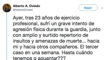 Un médico relata cómo le han intentado agredir tres veces en una semana en urgencias