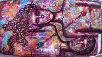 Esta artista brasileña busca dar poder a las mujeres de todo el mundo mediante grafitis