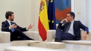 Casado tiende la mano a Sánchez "si rompe con los independentistas": "La pelota está en su tejado"