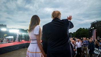 Trump promete que plantará "pronto" la bandera de EE UU en la Luna y en Marte