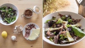 Recetas fáciles: ensalada con champiñones caramelizados