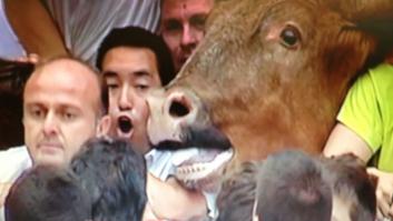 San Fermín 2013: Un angustioso penúltimo encierro de San Fermín acaba con 21 heridos (VÍDEO)