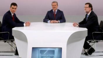 La audiencia del debate muestra que la gente vio menos el Rajoy-Sánchez que el Rajoy-Rubalcaba