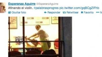 "Afinando el violín": el enigmático tuit nocturno de Esperanza Aguirre