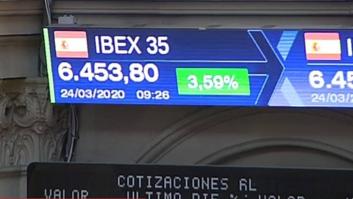 La Bolsa se dispara un 7,82%, su mayor subida en 10 años, y Wall Street vive su mejor jornada desde 1933