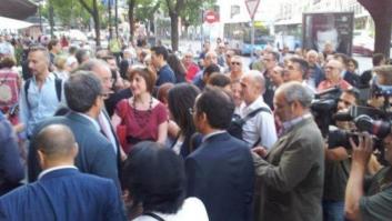 Más de un centenar de manifestantes contra el ataque fascista al centro Blanquerna en Madrid