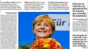 El triunfo de Merkel, en los periódicos (FOTOS)