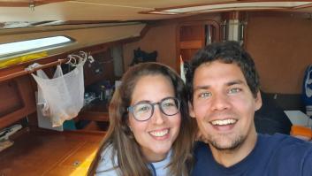 La cuarentena, en un barco: así están pasando Elena y Paul el confinamiento a bordo