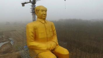 37 metros de estatua para recordar a Mao Zedong en China (FOTOS)