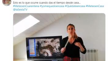 Isabel Zubiaurre (El tiempo de laSexta) muestra el incidente que no se vio en pantalla