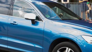 Sorpresa al volante del coche en el que iba la infanta Elena