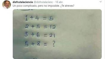 El problema matemático que vuelve loco a medio Twitter