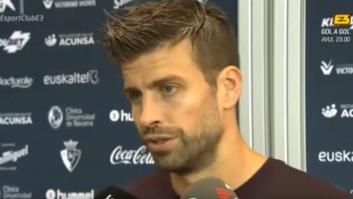 El recado de Piqué cuando le preguntan por Neymar tras el empate del Barça ante el Osasuna