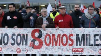 Líderes políticos y sindicales apoyan a 'los ocho de Airbus'