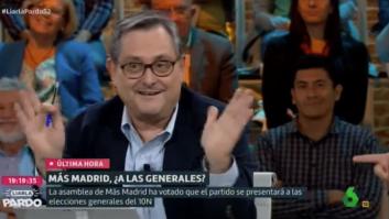 Marhuenda provoca carcajadas en 'Liarla Pardo' con su reacción a la decisión del partido de Errejón