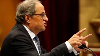 Torra invoca la libertad de expresión para no quitar la pancarta independentista