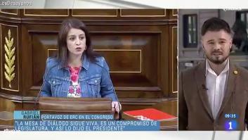 Rufián dedica un llamativo calificativo a Echániz tras su rifirrafe con Lastra
