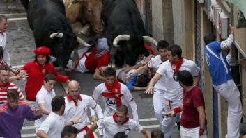 Cuarto encierro de sanfermines 2014: rápido y con dos heridos por asta (VÍDEO)