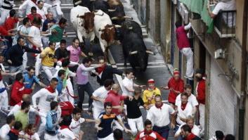 Quinto encierro de sanfermines 2014: muy limpio y sin heridos por asta (VÍDEO)