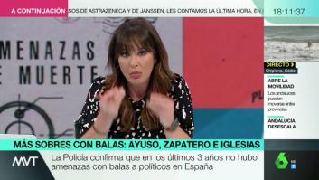 Mamen Mendizábal cuenta en 'Más Vale Tarde' que también ha recibido amenazas