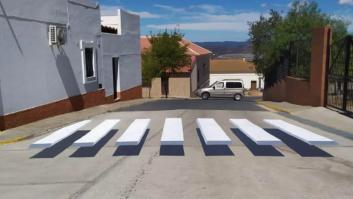El paso de cebra en 3D que se ha hecho viral en redes en plena vuelta al cole