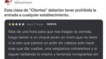 Un cliente carga contra un camarero "moro" y la réplica del restaurante da la vuelta a Twitter