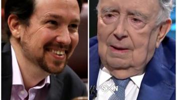 Luis María Ansón sorprende al hablar así de Pablo Iglesias en 'LaSexta Noche'