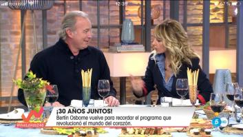 Bertín Osborne, tras piropear a Emma García: "No sé si se puede decir eso ahora, igual me denuncias"