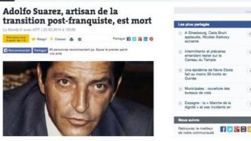 La muerte de Suárez en la prensa extranjera: "Llevó a España a la democracia"