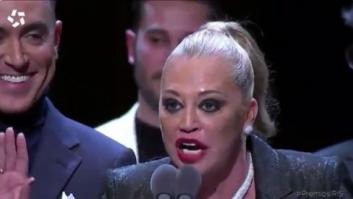 El dardo político de Belén Esteban en su aplaudidísimo discurso en los Premios Iris