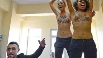 Las Femen protestan durante las municipales turcas: "Prohibid a Erdogan" (VÍDEO, FOTOS)
