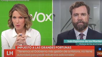El tenso 'enganchón' entre Silvia Intxaurrondo y Espinosa de los Monteros: "Yo pongo orden"
