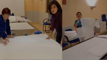 Cosiendo contra el covid: cómo los bajos del Ministerio de Justicia se convirtieron en un taller de mascarillas y batas