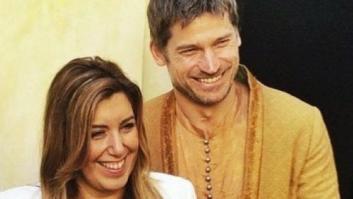 Susana Díaz visita el rodaje de 'Juego de Tronos' en Sevilla