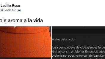 Vende una gorra de Ciudadanos y la descripción que pone es de las que no se olvidan