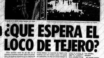 Las portadas y los editoriales del 23-F