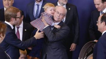 Los nietos de Van Rompuy se 'cuelan' en su última cumbre (FOTOS)