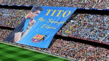 Así fue el homenaje del Camp Nou a Tito Vilanova (VÍDEO, FOTOS)