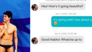 Una chica pasa en Tinder del campeón olímpico Joseph Schooling