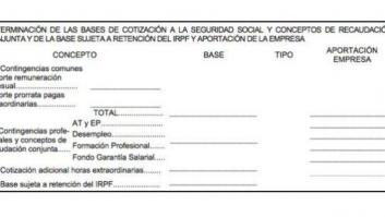 Así serán las nuevas nóminas