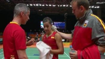 Carolina Marín explica el porqué del 'zasca' a su entrenador